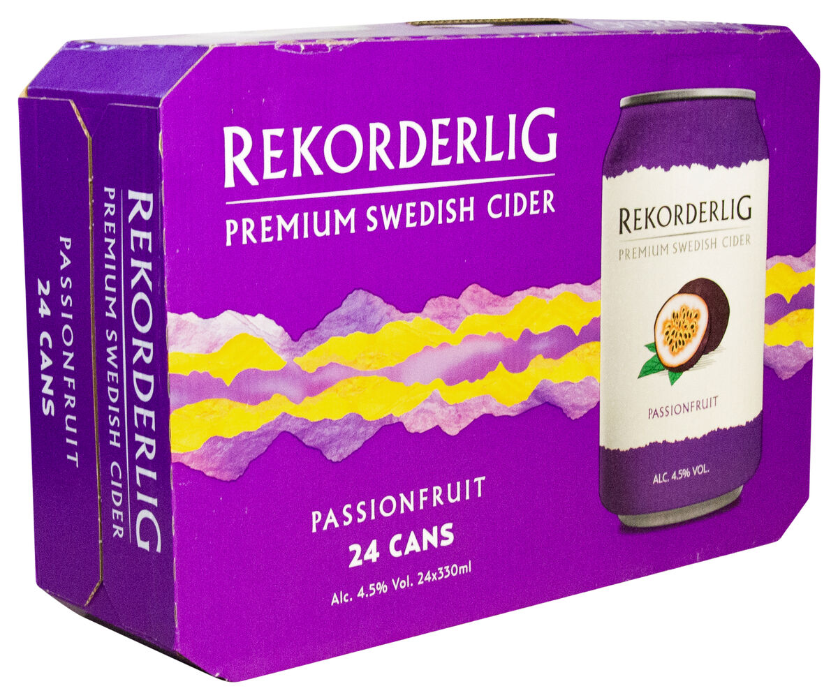 Rekorderlig Passionfruit Cider  4,5% 24×33cl