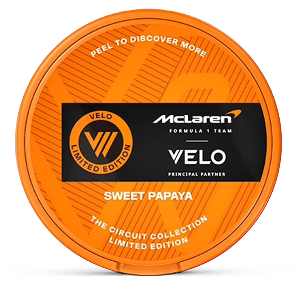 VELO McLaren Sweet Papaya Slim – 8mg – 10 rasiaa