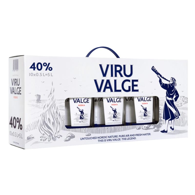 Viru Valge Vodka 40 % 10 × 50 cl