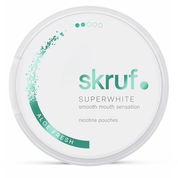 SKRUF Superwhite Aloe Fresh – 8 mg – 10 rasiaa