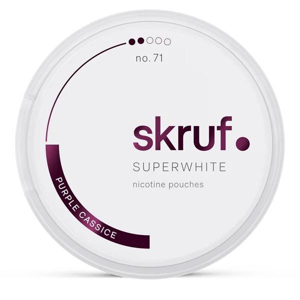 SKRUF Superwhite Purple Cassis – 6 mg/9mg – 10 rasiaa