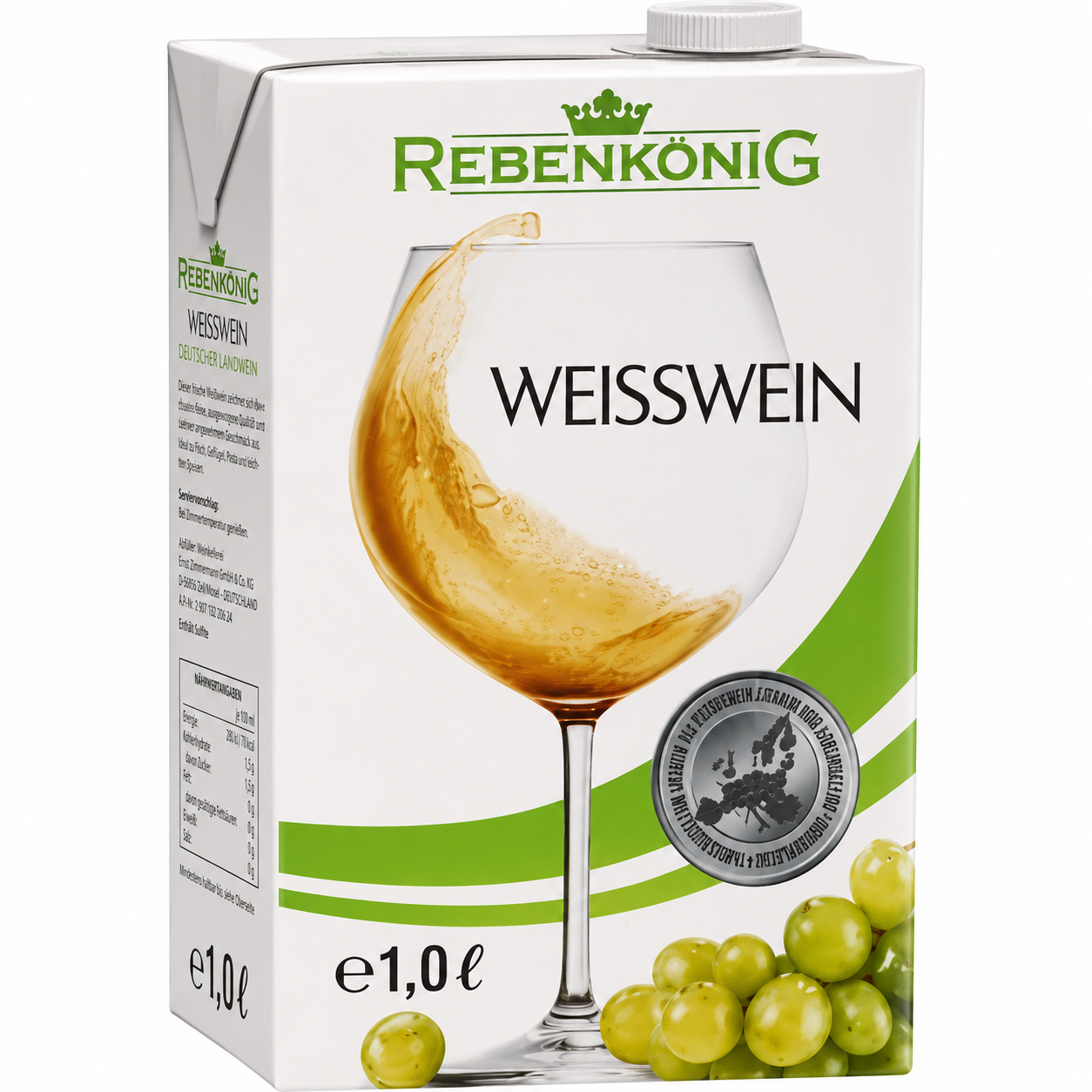 Rebenkönig Weisswein 9,5% 1L